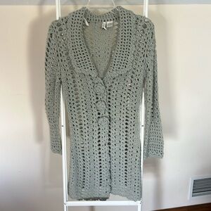 Twiggy crocheted sweater